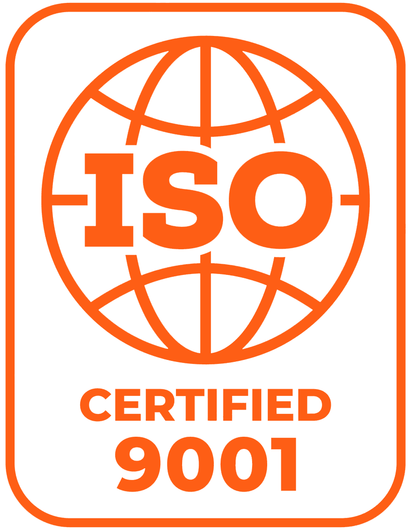 ISO 9001 quality management badge displayed on the legacy Leo Tech website